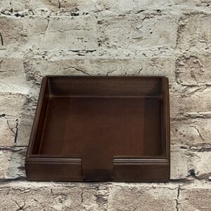 Mahogany Napkin Tray- NWOT